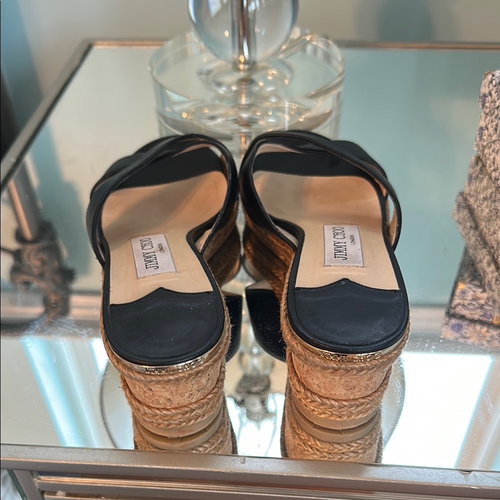 Jimmy Choo Black Espadrilles with Intricate Straps - Picture 5 of 13